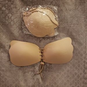 NWT Two nude colored adhesive backless bras